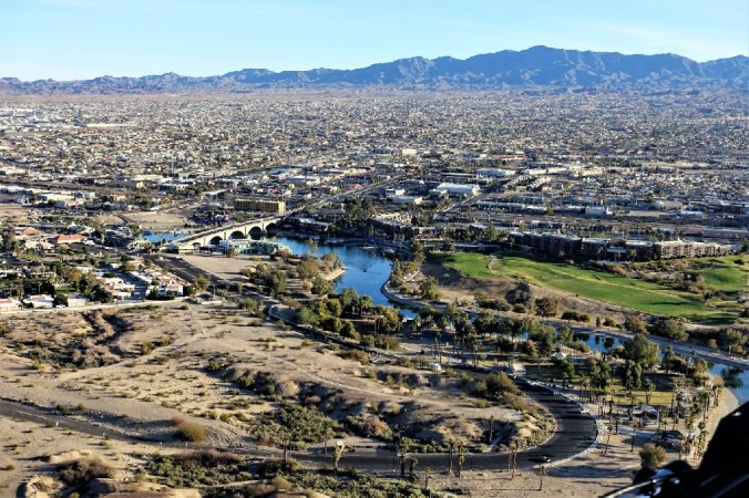 Amphibious Aircraft View of London Bridge and LHC